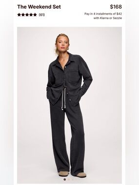 NEW Nuuds Weekend Set in French Terry L